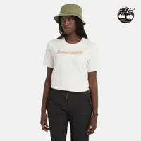 在飛比找ETMall東森購物網優惠-Timberland 女款復古白Logo休閒短袖T恤|A6A