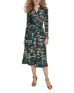 Donna Karan Satin Shirtdress