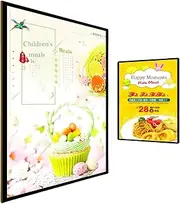 led restaurant menu board A4 Double Sided LED Light Box, Slim Advertising Display, LED Poster Stand, Rechargeable Illuminated Menu Display Boards Display Board