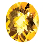 Gemstone Citrine Aa Quality 9X7mm Oval Checkerboard