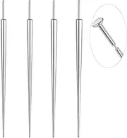 [Vessantara] 14G 16G 18G 20G Piercing Taper Flat Back Earring Applicator Tool Piercing Changing Tool Threadless Insertion Pin Screw On Assistant Tool Ear Nose Piercing Stretching Kit