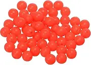 uxcell Fishing Beads Glow Soft Plastic Fishing Bait Eggs Lure Rigs Accessories, 8 mm Fit for Saltwater Freshwater - Round (500 Pack, Red)