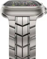 NewWays 49mm 45mm 44mm 42mm Compatible with Apple Watch Metal Strap,Grade 2 Tita