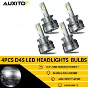 4PCS D4S D4R LED Headlight Replace HID Xenon Super Bright 6500K Conversion Kit (for: Volvo)