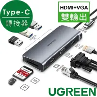 在飛比找Yahoo奇摩購物中心優惠-綠聯TypeC多功能轉接器HDMI4K/USB3.0/SD/