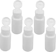 5pcs Refillable Travel Bottles Durable Flip Cap Liquid Containers for Skincare Shampoo Conditioner Leak Plastic Travel Essentials for Daily Use
