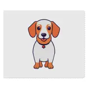 2 x 'White & Brown Dachshund' Lens Cleaning Cloths (LC00024746)