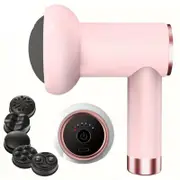 NNEOBA 6-Speed Rechargeable Mini Massage Gun Fat-Reducing, Relaxation Tool Pink