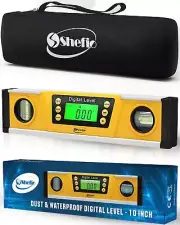 Digital Magnetic Level Tool - 10 Inch Torpedo Level and Protractor - Master P...