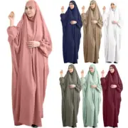 One Piece Muslim Women Burqa Caftan Khimar Kaftan Maxi Dress Abaya Islamic Dress
