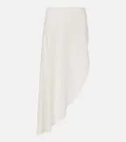 [Alaia] Alaïa Asymmetric midi skirt AU 12 white