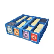 BCW Collectible Card Storage Bin BCW Blue with 4 Card Bin Partitions