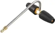 RIDGE WASHER Gutter Cleaner Attachment for Pressure Washer, Silver, Black