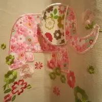 在飛比找樂天市場購物網優惠-全棉繡花兒童窗簾 立體大象 小馬卡通窗簾