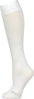 [Hocsocx] Unisex Shin Guard Under Socks -Rash Guards-Hockey/Football/Ice Hockey/Skiing/Skating-Moisture Wicking, Athletic Sport Socks Liners (White, Small)