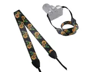 Centaurus Retro Ethnic Sunflower Shoulder Neck Strap for Canon Pentax Sony SLR/DSLR Camera-