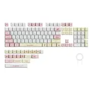 ANYMOB Keycap Keyboard Macaron 132 Keys PBT Dye Sublimation Switch Fit Pack in Bag