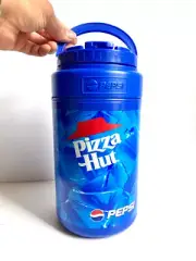 VINTAGE 90S PEPSI X PIZZA HUT HALF GALLON WATER JUG