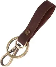 [KESYOO] Leather Valet Keychain Leather Key Chain with Belt Loop Clip Leather Key Ring Pendant Key Holder for Men Key Chain Organizer