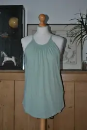 New Look Sage Green Smart Casual Chic Jersey Camisole Strappy T-Shirt 10 New