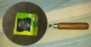 pure iron tava saucepan pan traditional Indian cooking roti naan rotis skillet