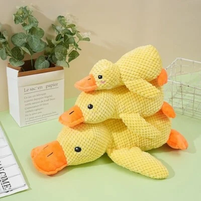 S/M/L The Mellow-Dog, Mellow-Dog Calming Duck, Durable Squeaky Dog Toy for Puppy