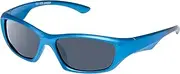 [Cancer Council] Male Fox Kids Metallic Blue Black Wrap Sunglasses