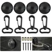 16 Rear Net Tie Down Anchors Lashing Ring Pull Hook Cargo Tie Down Hardware Kit'