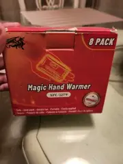 Magic Hand Warmer 53 C/127 F. Outdoor 8 Pack. REUSABLE.