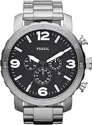 [FOSSIL] Men's Nate Stainless Steel Quartz Chronograph Watch