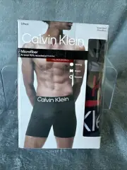 SEALED NEW 3 Calvin Klein Boxer Briefs Microfiber Stretch Mlticolor Underwear M