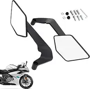 Motorcycle Mirrors for Handlebars | Motorcycle Handlebar Mirrors,Rotating Reflector Spoiler Cycling Accessories for Riding Daily Use Outdoor Vehicle Riding Mountain Road Birthday Men Women