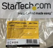 StarTech DP2MDPMF6IN 6in 15cm DisplayPort to Mini DisplayPort Adapter DP to mDP