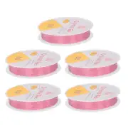 5pcs 0.6mm Elastic String Craft DIY Making Stretchy Cord Thread TPU, Light Pink