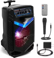 Pyle 400W Rechargeable Outdoor Bluetooth Speaker Portable PA System