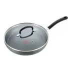 T-fal Dishwasher Safe Cookware Fry Pan with Lid Hard Anodized Titanium Nonstick,