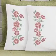 Herrschners® Maisie Pillowcase Pair Stamped Embroidery