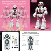 Pink Remote Control Robotic Toy Smart RC Robot Talking Dancing Robots for Kids