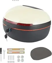 Motorcycle Top Case Motorcycle Trunk Waterproof Storage Carrier(Yellow)