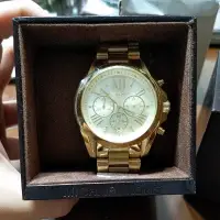 在飛比找蝦皮購物優惠-Michael Kors MK5605 三眼 計時 亮金 腕