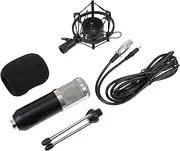 Abaodam 1 Set Set Versatile Condenser Microphone Kit with Durable Mesh Head for Live Broadcasts Conferences and Gaming High Temperature Sprayed Body