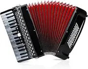TianChunyue 34 Keys 60 Bass Accordion for Adults Beginner Piano Accordion Instrument for Adults (Black1)