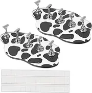 DONFAMDS 2pcs Nail Display Stands for Painting Nails Acrylic Holders with Clay Manicure Tool for and