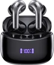 Wireless Earbuds Bluetooth Headphones 60H Playtime Ear Buds with LED Power Displ