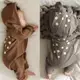 可愛寶寶韓版0-2歲嬰童連帽爬服
