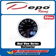 Depo Racing Voltmeter Stepper Motor Gauge 52mm Dual View, Race, Drift