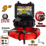 9" DVR HD Screen Pipe Inspection Camera,7mm Diameter Drain Sewer Pipeline Video