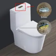 Toilet Water Tank Oval Dual Flush Button Replacement Part Gold/Silver
