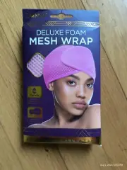 Donna Deluxe Foam Mesh Head Wrap #22018 Pink Comfortable Foam Padding Hook/ Loop