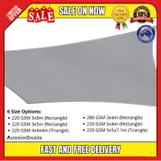 Instahut Waterproof Shade Sail Mesh Cloth Outdoor Rectangle Canopy 3x8 3x5 4x5m
